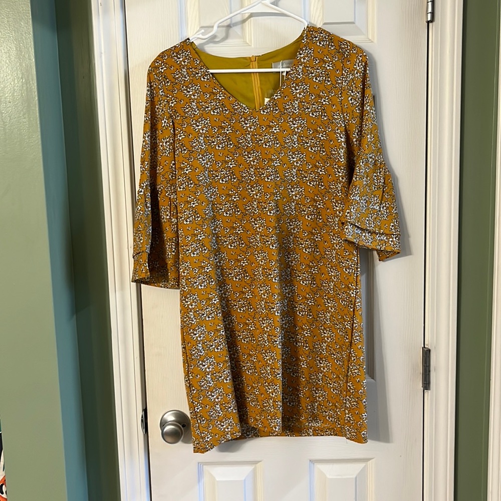 Yellow flower dress